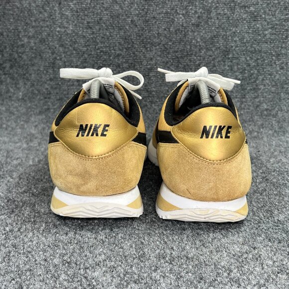 Nike Cortez‎ Basic Nylon Sneakers Men\'s Size 13 Yellow Gold Suede Retro Athletic